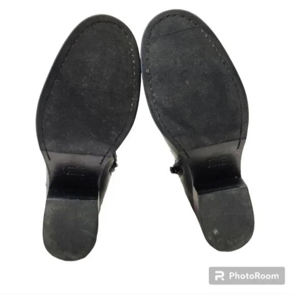 FRYE Kristen Harness Short black boots size 6 B USA - Picture 2 of 4